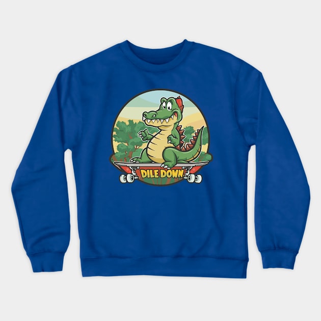 Dile Down Crewneck Sweatshirt by OldSchoolRetro